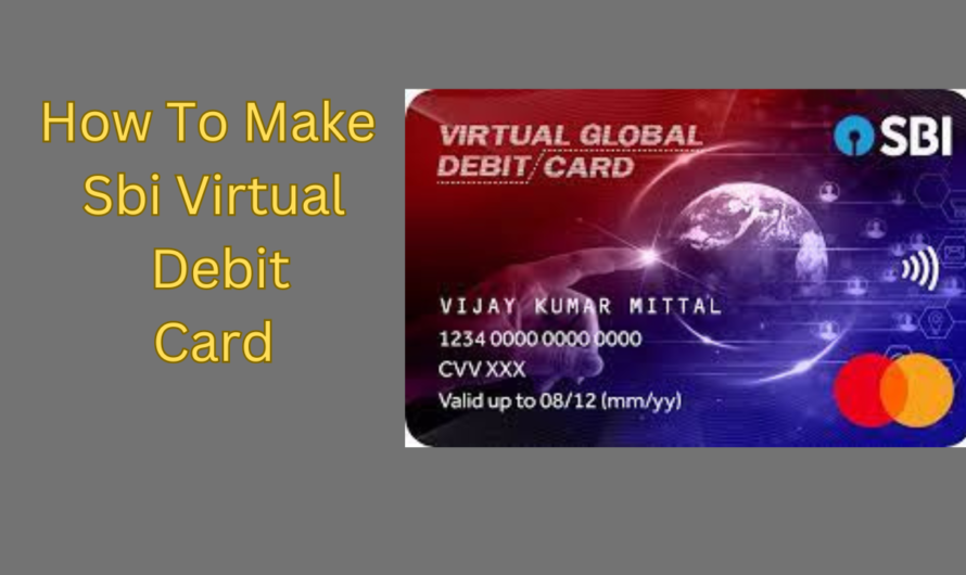 how to make Sbi virtual debit card in hindi